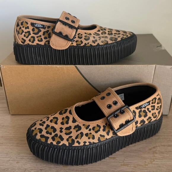 Vans Mary Jane ‘Leopard’ Women Creeper Shoes- Men Women